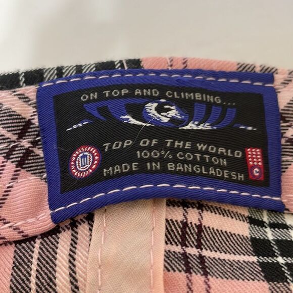 TOP OF THE WORLD GEORGIA BULLDOGS HAT IN PINK PLAID‎ - Picture 4 of 5